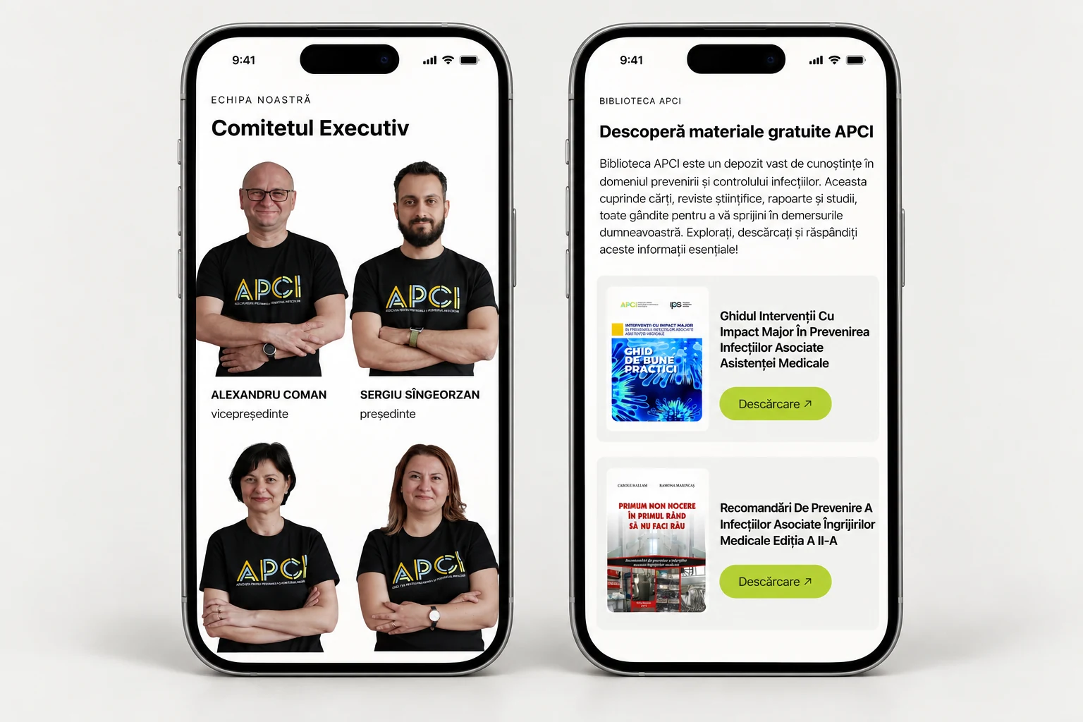 Association for Infection Prevention and Control (APCI), digital experience detail 2