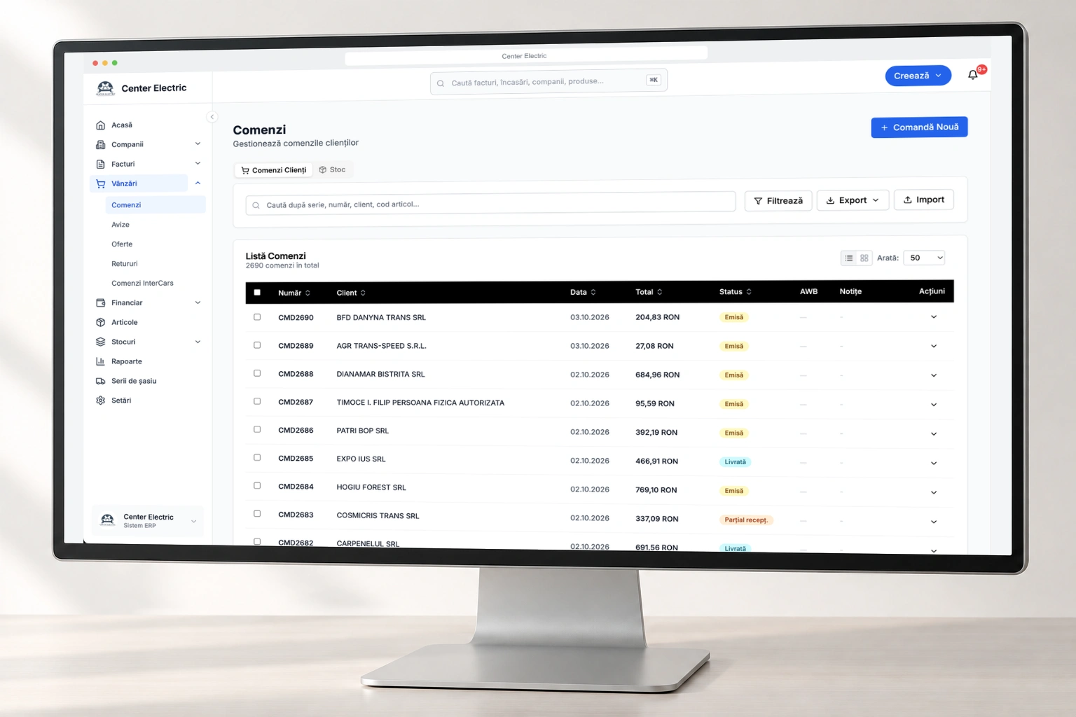 ERP + CRM in one system