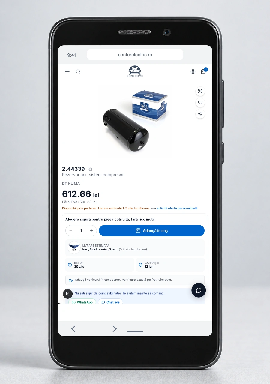 Center Electric on mobile, catalog and products