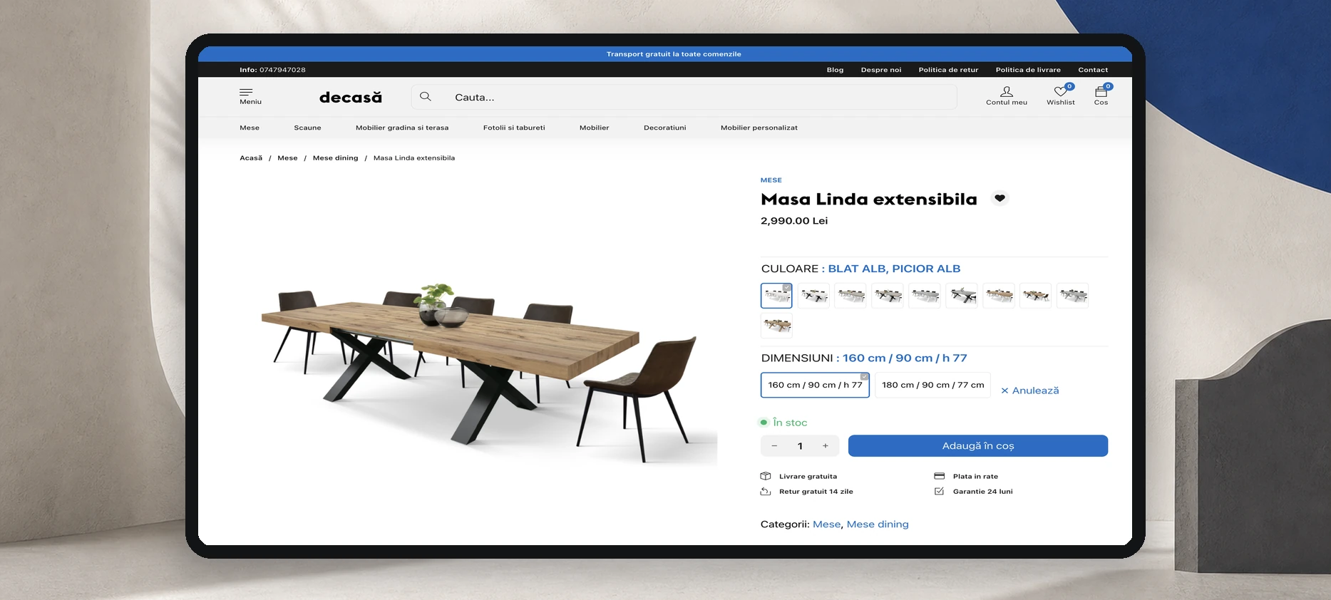 Visual product presentation