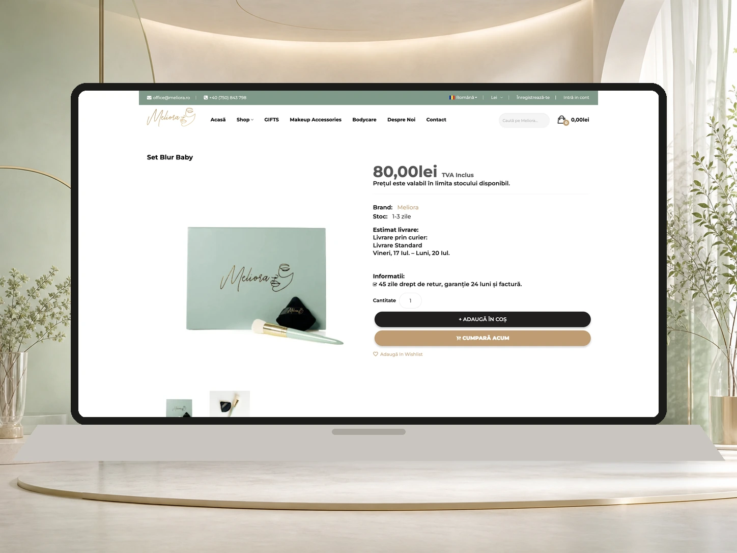 Premium product presentation