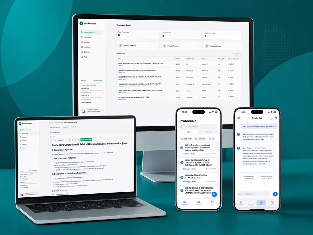 The MedProtocol platform built by Webmate