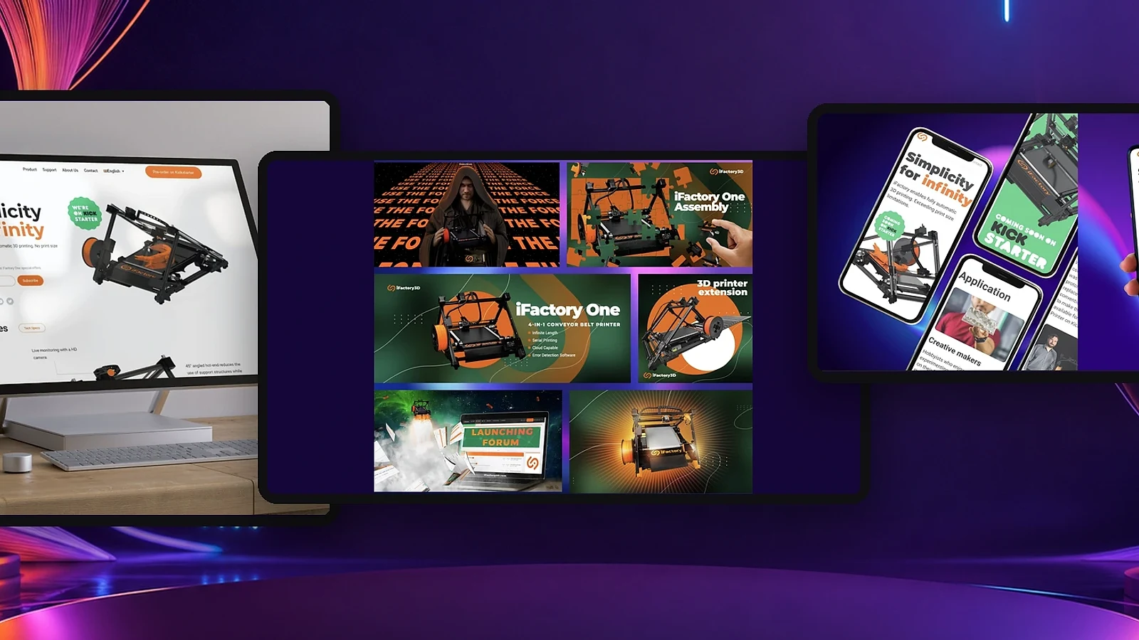 The iFactory3D website and online store