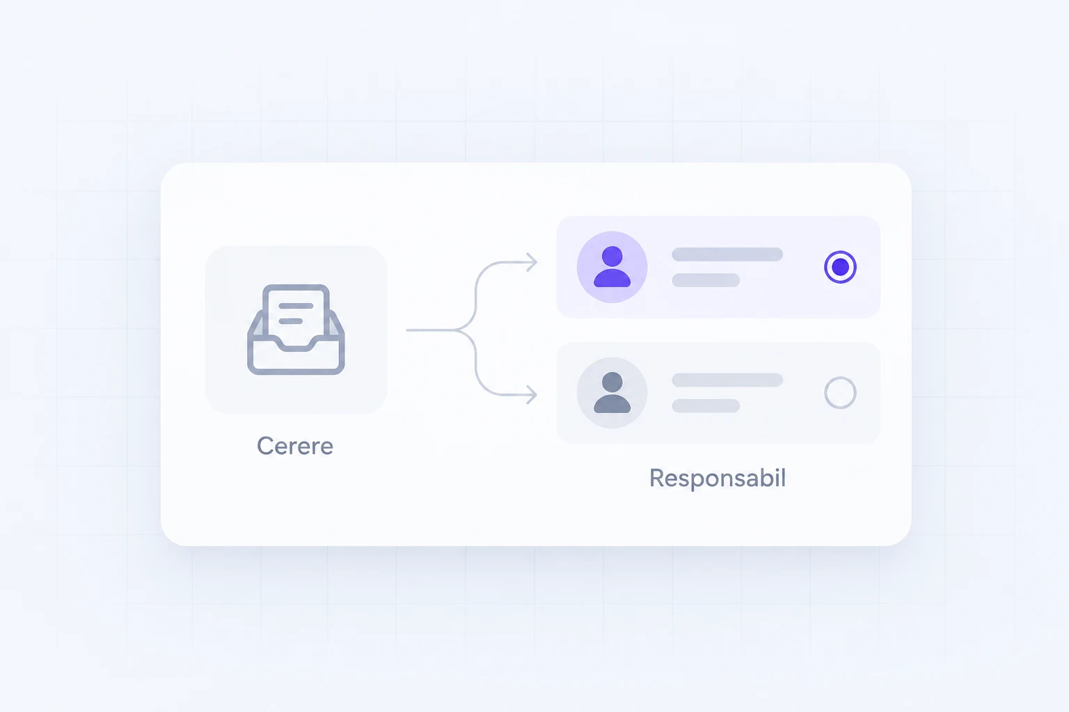 UI/UX illustration for routing enquiries