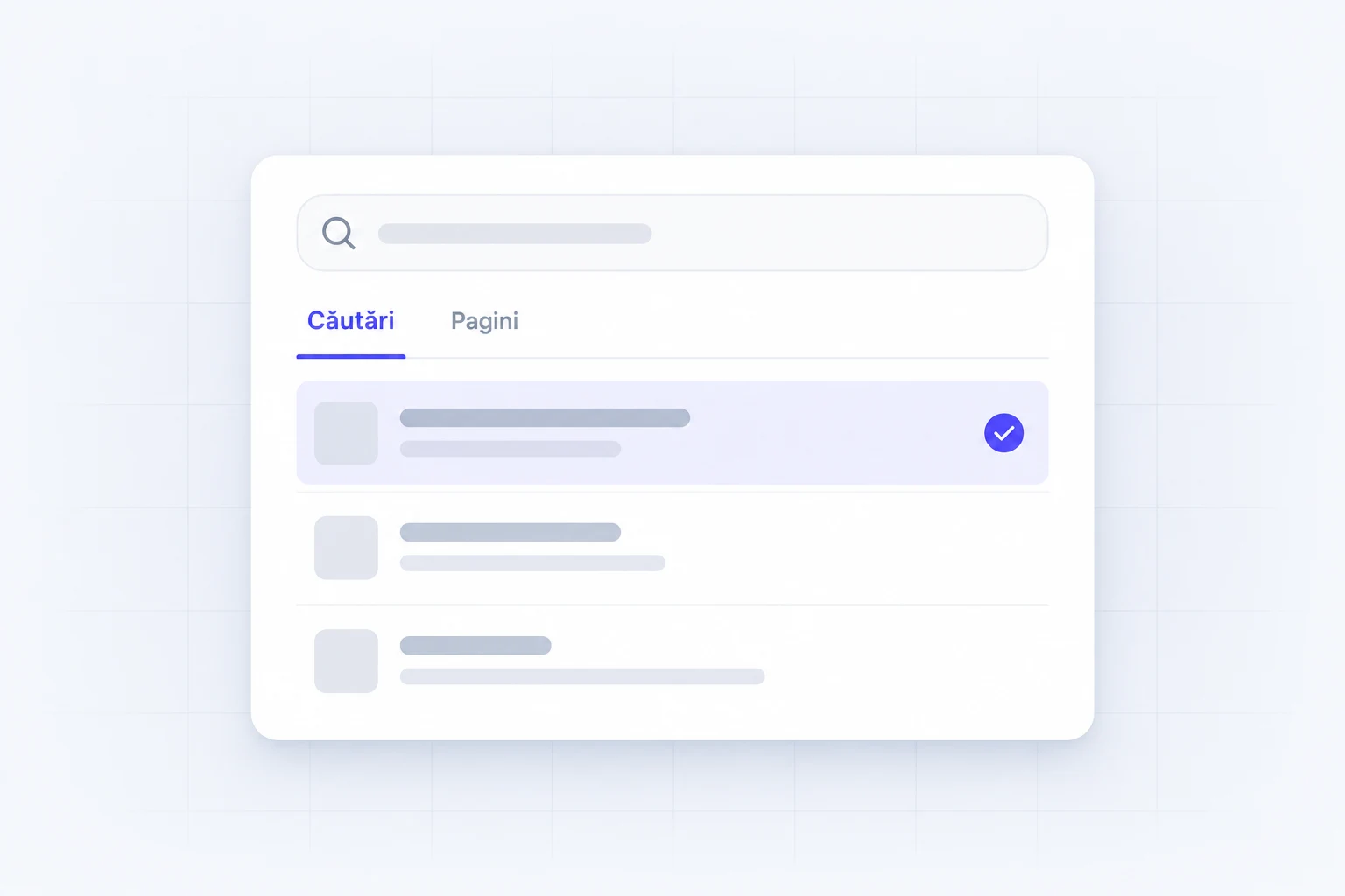 UI/UX illustration for page visibility in search