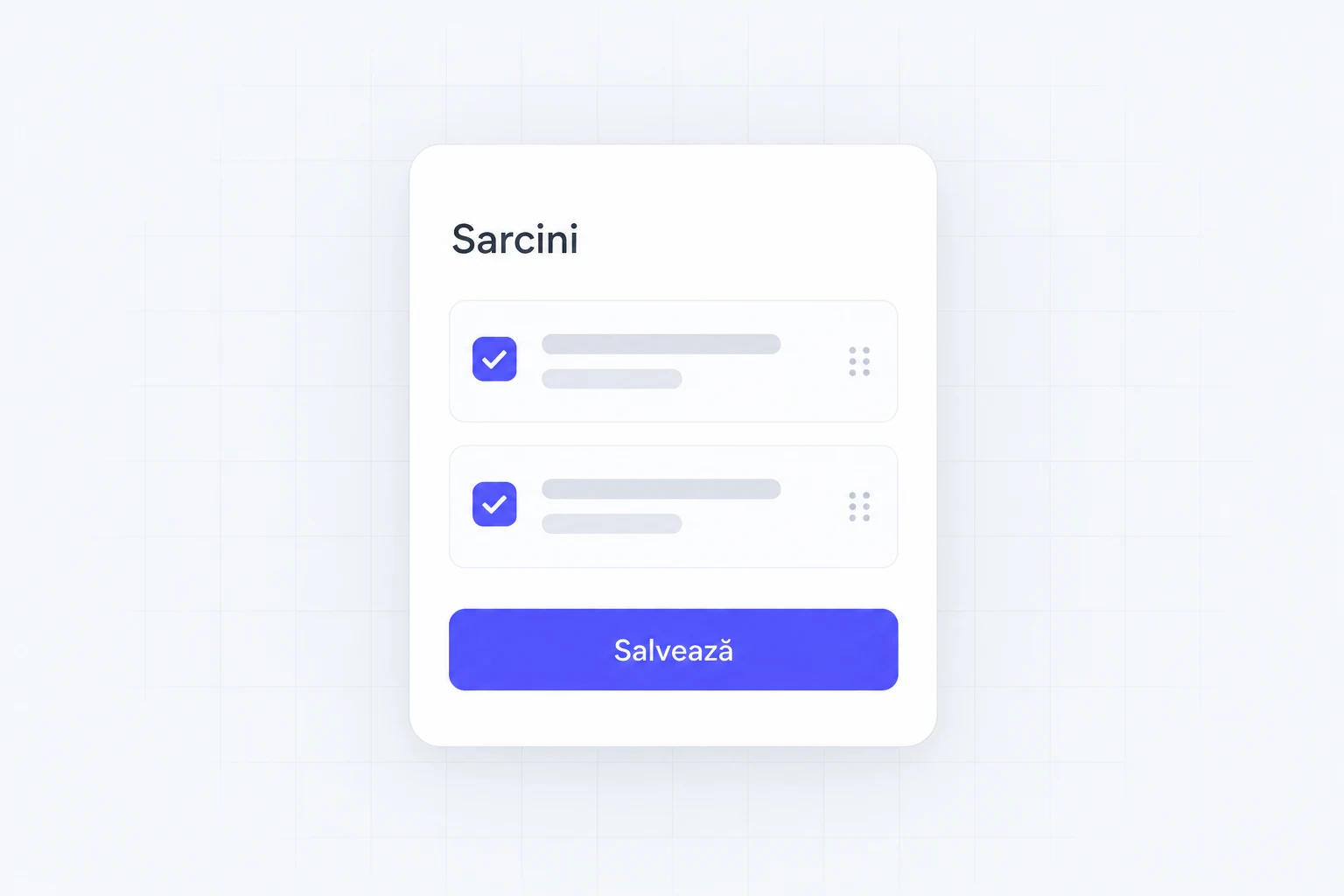 UI/UX illustration for tasks on a phone