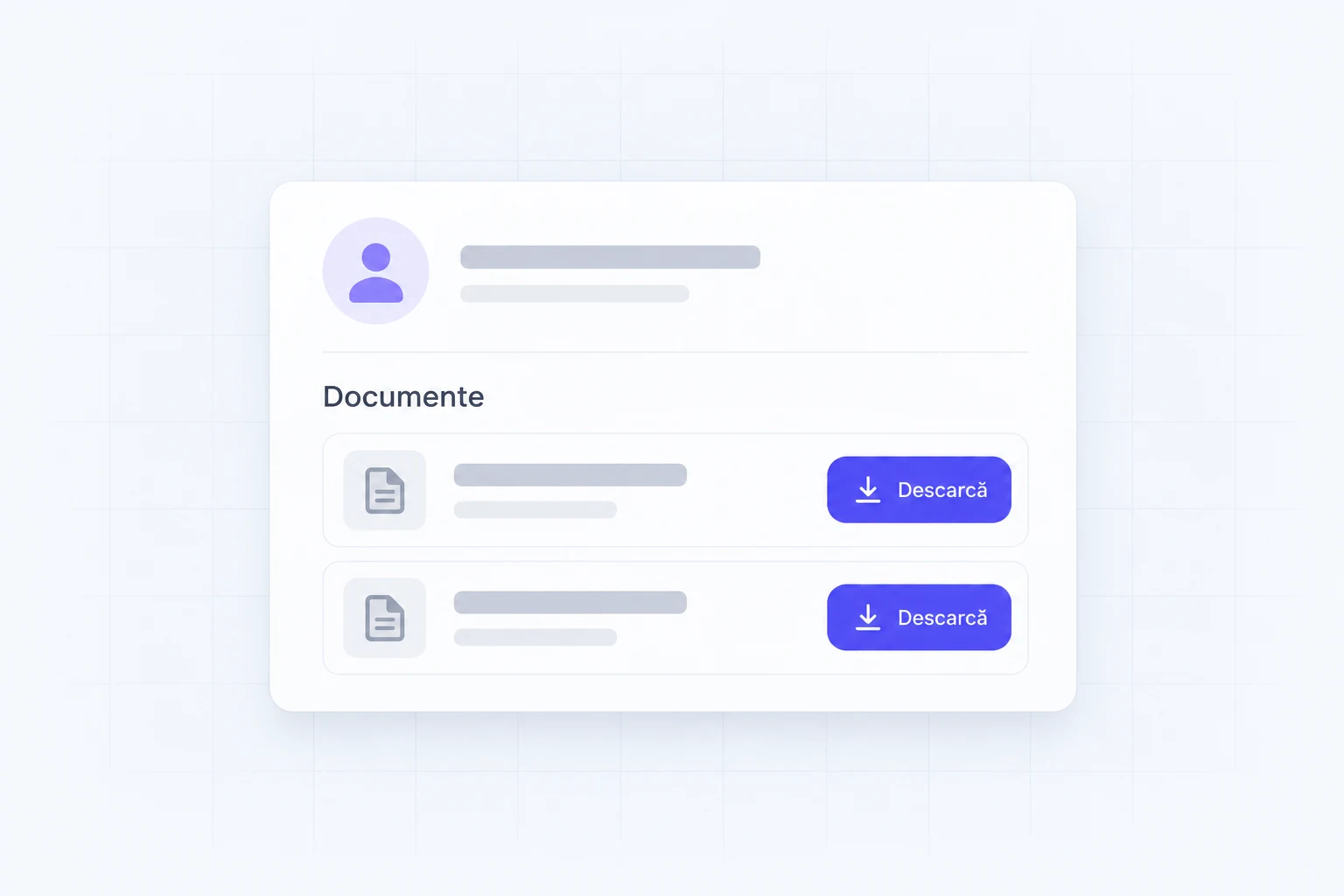 UI/UX illustration for documents in the client portal